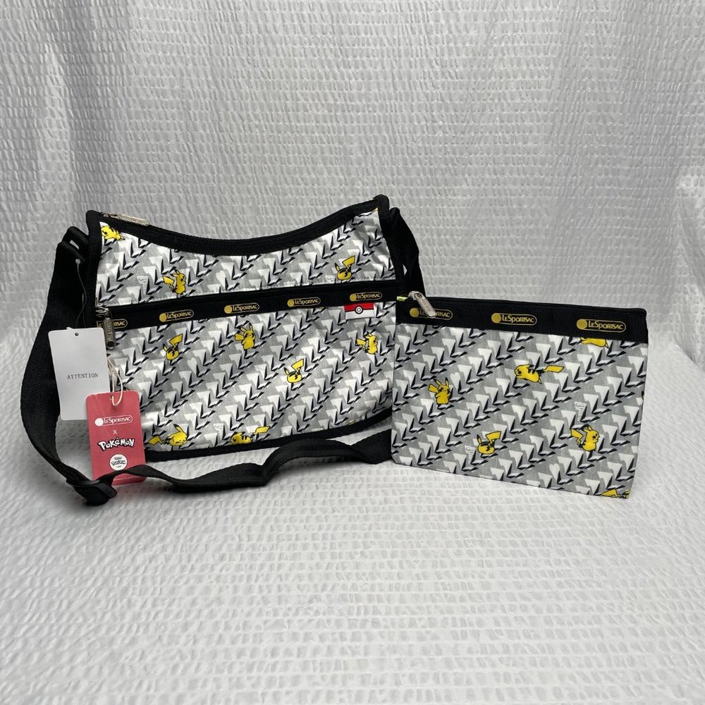 LeSportsac Pokemon Classic Hobo Pikachu Bag with Pouch - NWT